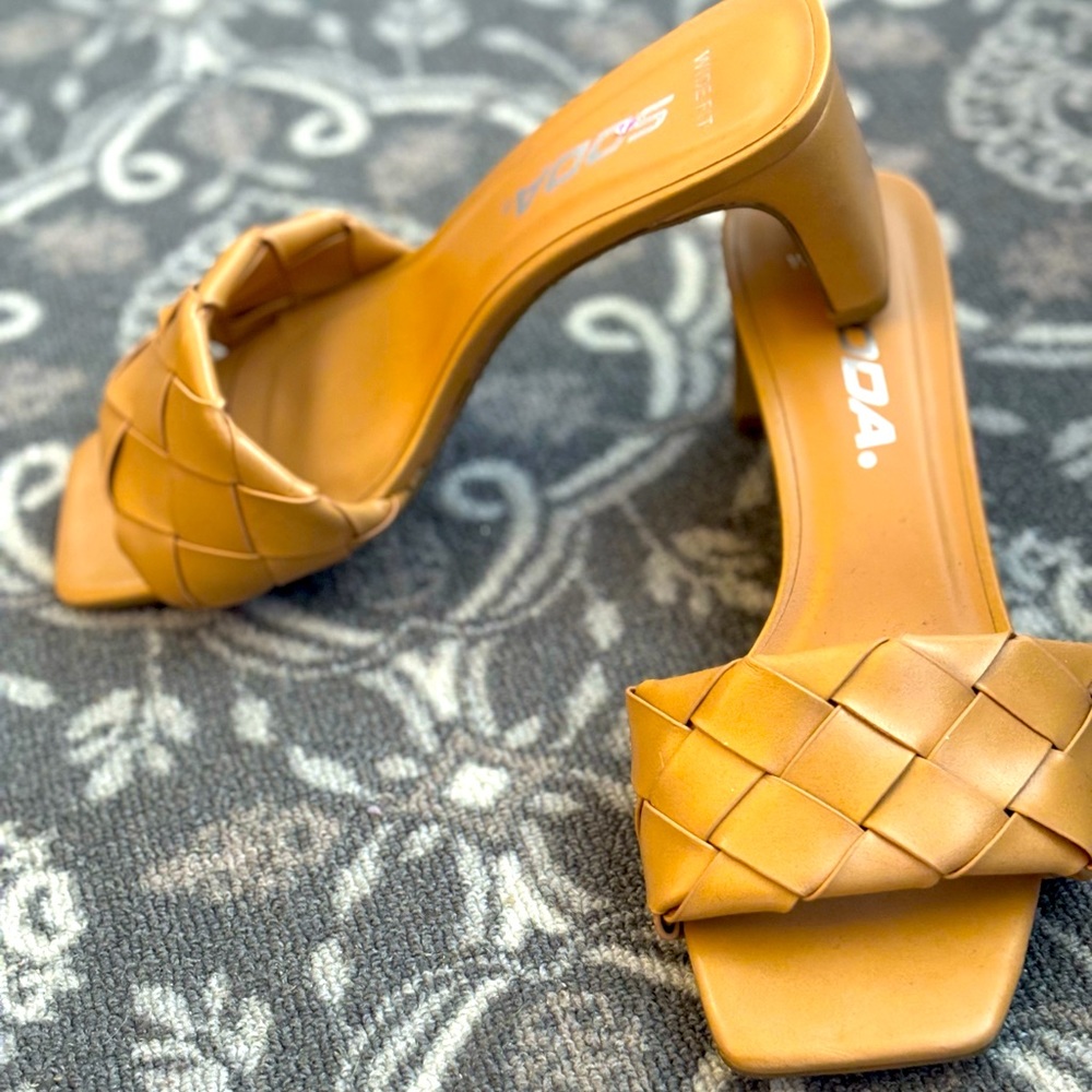 Tan Slip-on Sandals